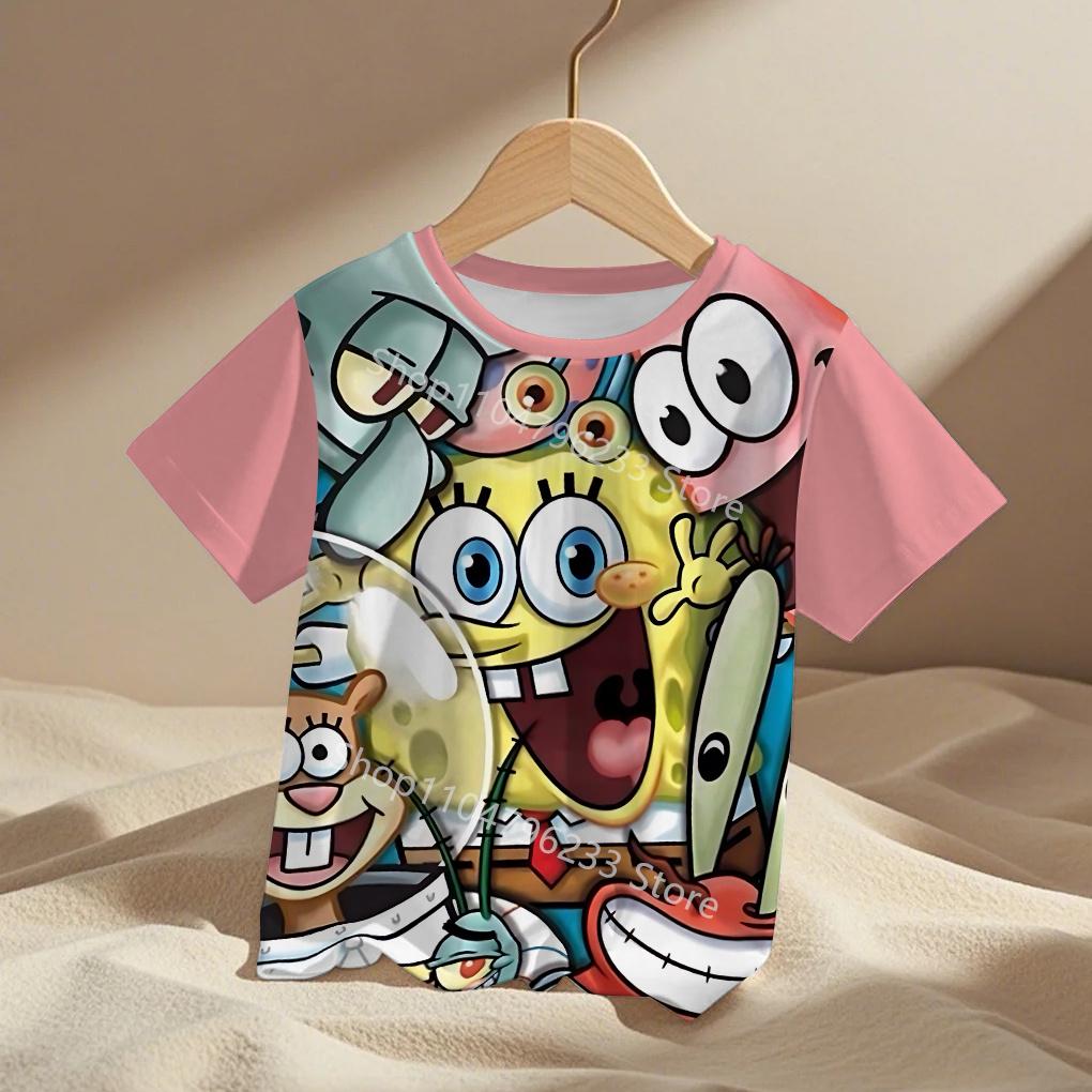3D Print Cute Cartoon Spongebobs Men Women Clothes Boy Girl Child TShirt Top Tee  Adult Children's Parent Child T Shirts