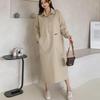 New Arrivals Open Run Big Size Pique Shirt Dress