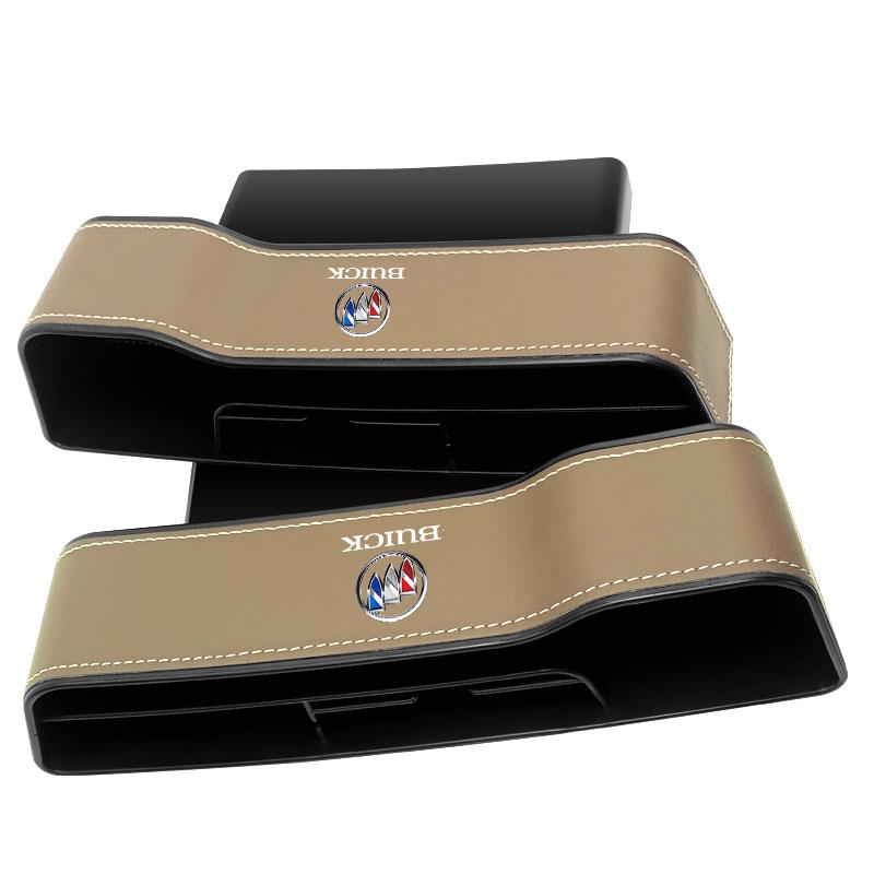 

2Pcs Car Seat Organizer Seat Crevice Storage Box Multifunction Goods for Buick Envision GS GL6 GL8 Avenir Riviera Lesabre Velite Verano