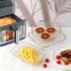 3/1Pc Air Fryer Accessories Kitchen Filter Rack Stackable BBQ Grill Rack Food Frying Basket Set Multipurpose Baking Cooking Tool