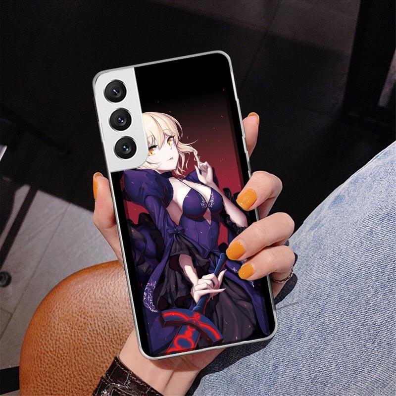Fate Zero Stay Night Saber Phone Case For Samsung Galaxy S24 S25 Edge S26 Ultra S23 S22 S21 Plus S20 FE + Personalized Print Cov