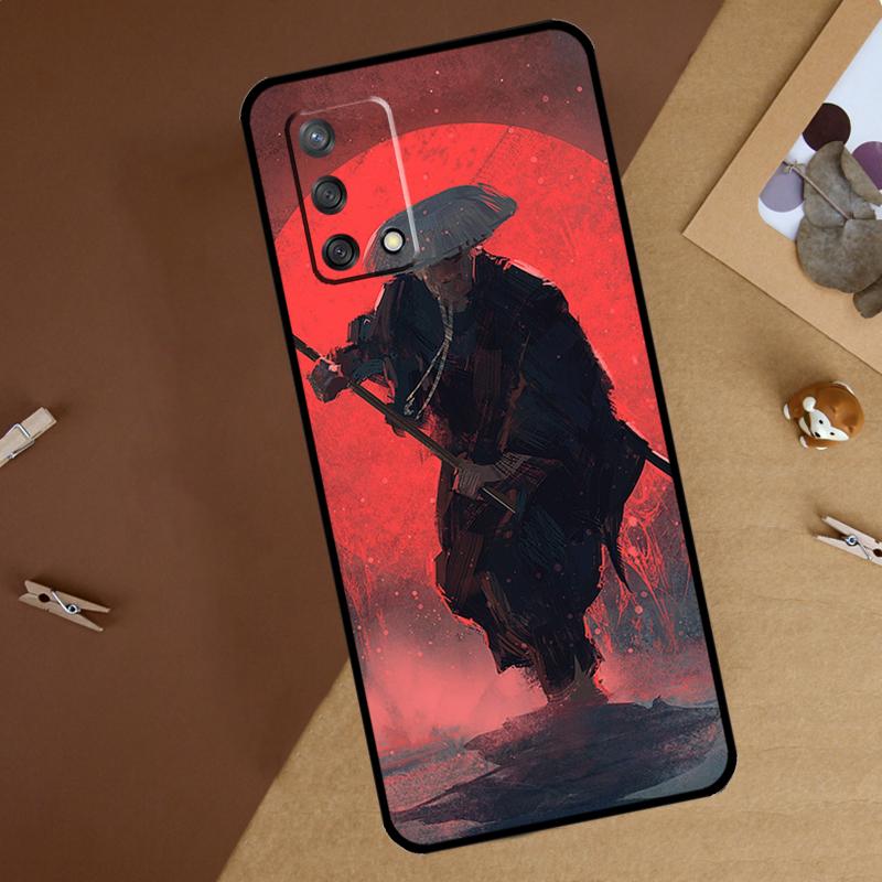 Japan The Samurai Ninja For Oppo A18 A38 A58 A78 A98 A40 A60 A80 A74 A94 A54 A16 A76 A96 A15 A57S A17 A77 Phone Case