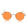 Sunny Round Hippie Small Gold Orange Lenses Gold Size M Sunglasses, Vintage, Circle, Eyeglasses, Frame,