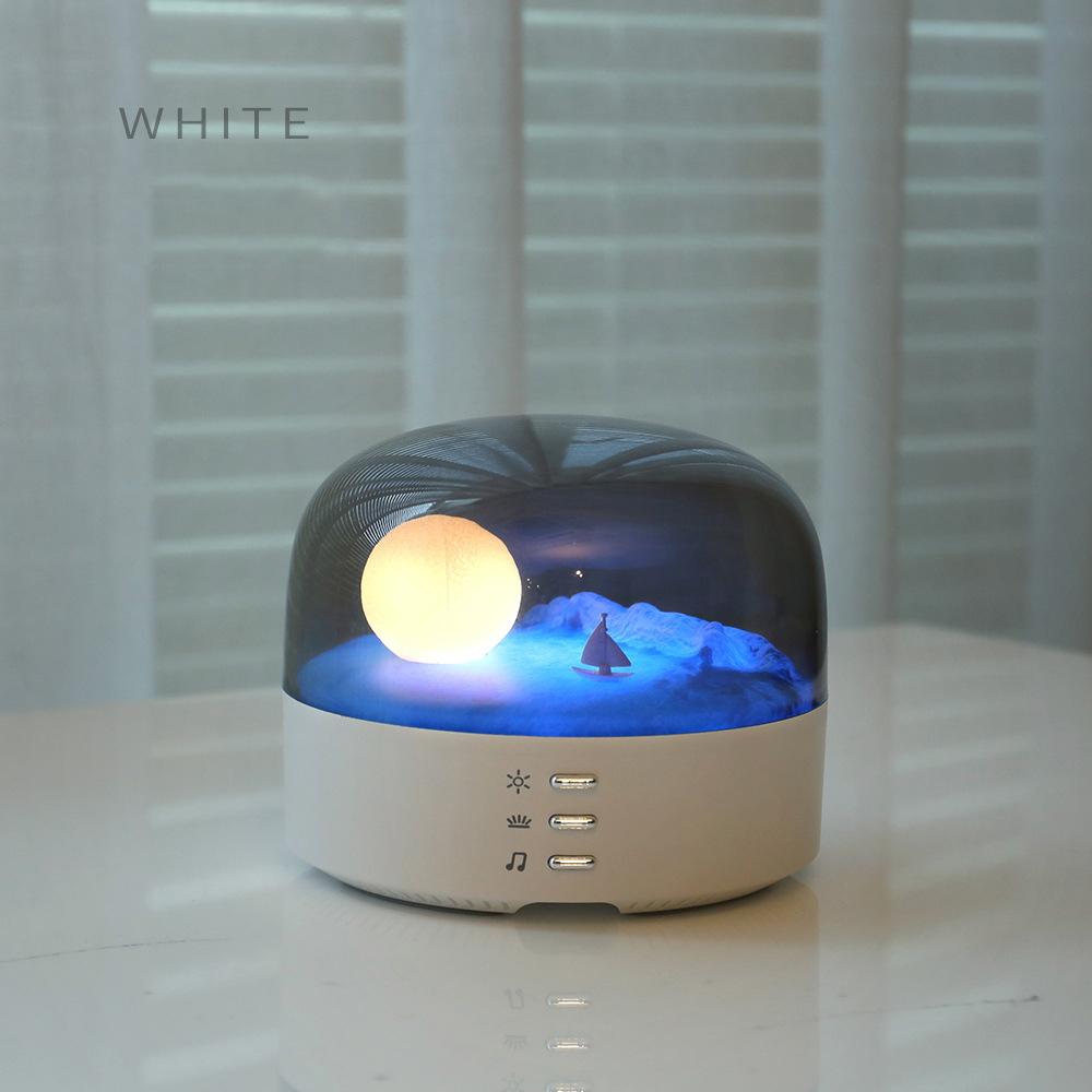

High Quality Sound Effects Bluetooth Music Box Portable Bluetooth Speaker Mini Ambient Light Strip Dimming Soft Light