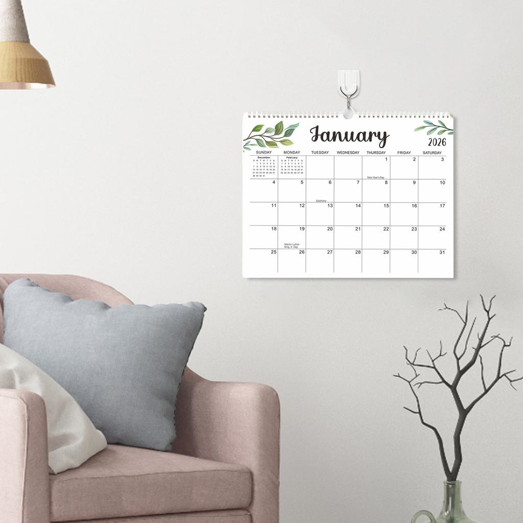 English Calendar For 18 Months, And Creative Desktop Planner