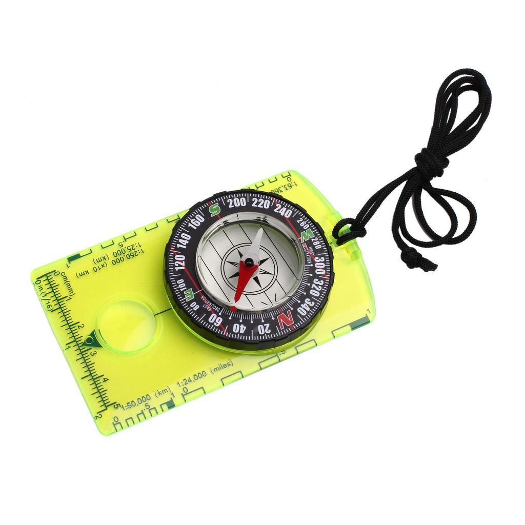 1 Pc Outdoor Field Multi-functional Compass Compass Compass Map Ruler Has A Variety of Colors
