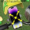Phone Mount for Motorcycle Anti Vibration Sunshade Stand Bike Phone Holder Sun Visor for Most Smartphones Electric Scooter Road