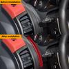 2PCS Real Carbon Fiber Car Dashboard Decoration Strip Stickers For Jaguar F-Type 2013-2022 Car Interior Accessories