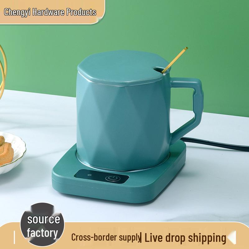 Multifunctional 55°C Constant Temperature Cup Warmer Pad for Home and Dorm Use.