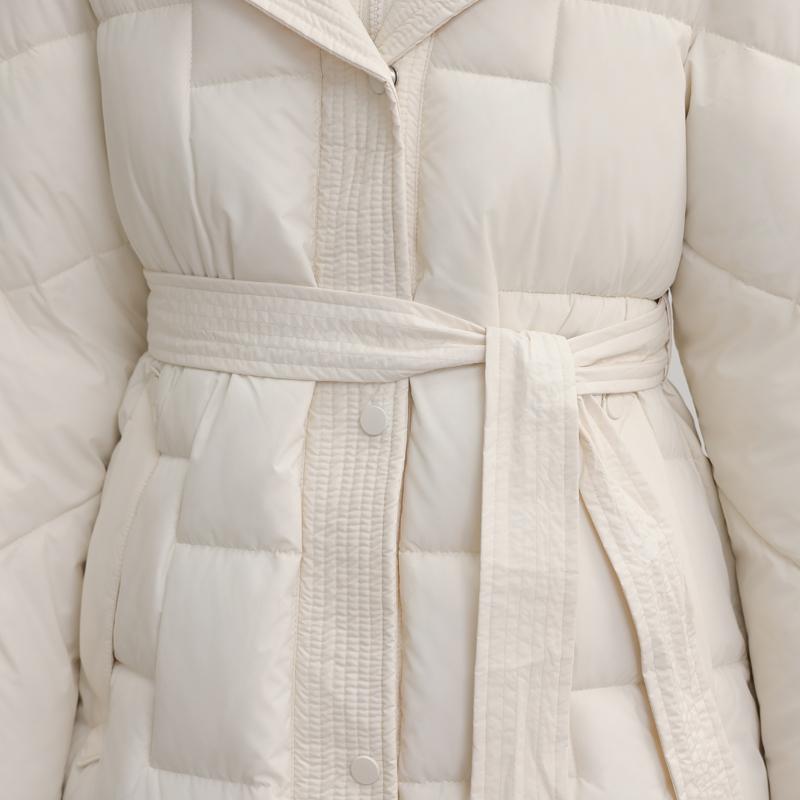 Warm Long Parkas for Women Overcoat With Belt Plus Size Fashion Long Sleeve Thick Woman Winter Coats Hooded