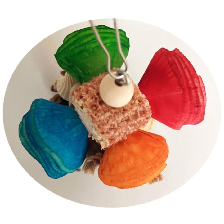 Small Bird Chew Resistances Beaks Grinding Toy Parakeets Chew Molar Hangable Toy