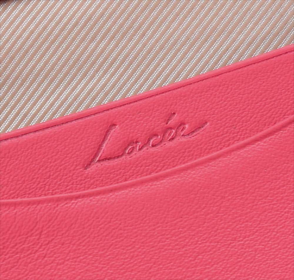 Raymay Fujii Business Card Holder, Lace, Pink, Genuine Leather, NN2503P, 7 x 11 x 2 cm