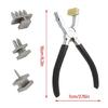 Leather Hole Punching Pliers with 1/2/4 Prong Drilling Head for Crafting Pet Collar Watch Band Harnesses Leather Craft