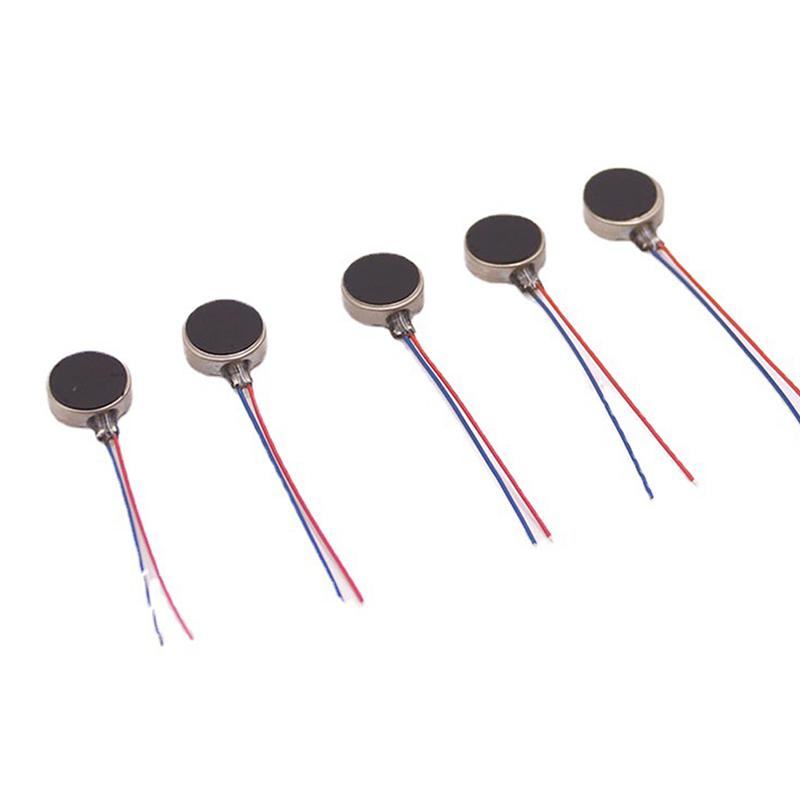 2 Pcs 1027 Mini Flache Motoren Dc 3V 12000Rpm Flache Münze Taste-Typ Micro Dc