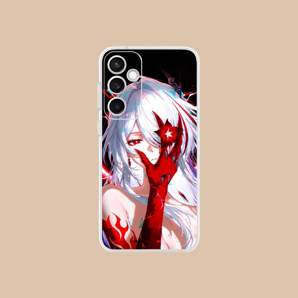 

HSR Acheron Clear Mobile Phone Case for Samsung Galaxy S25 S24 S23 S22 S21Plus FE Ultra Colorful Cover Galaxy S21 Ultra 5G