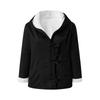 New Women's Casual Loose Solid Color Fleece Thickened Warm Coat For Fall Winter, European & American Style Crossborder Outerwear