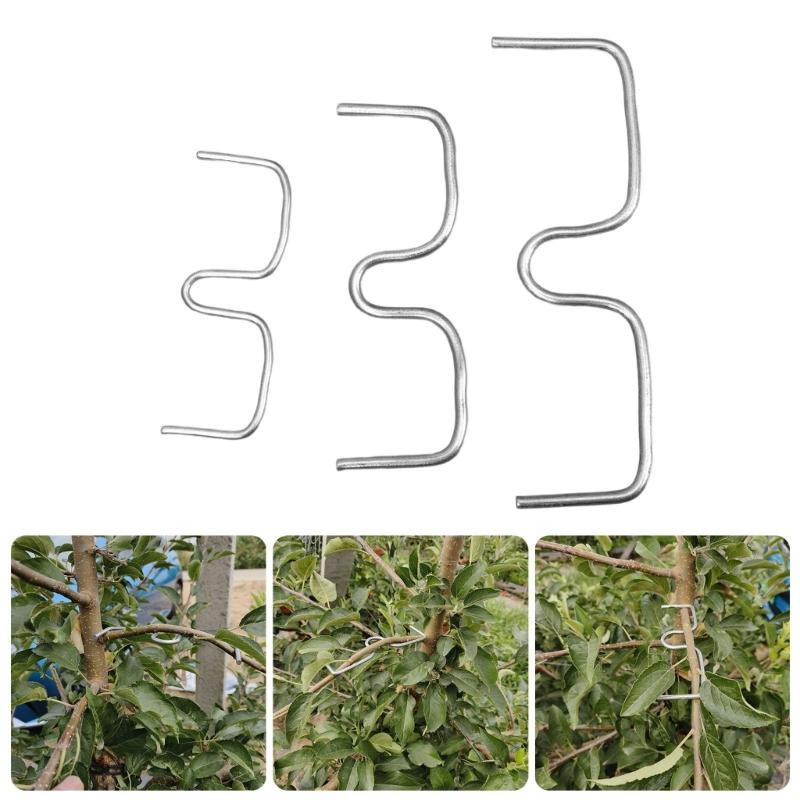 Steel Fruit Tree Shaping and Bending Tools 15 Pack 3 Sizes Branch Positioners Puller For Optimized Sunlight Exposure