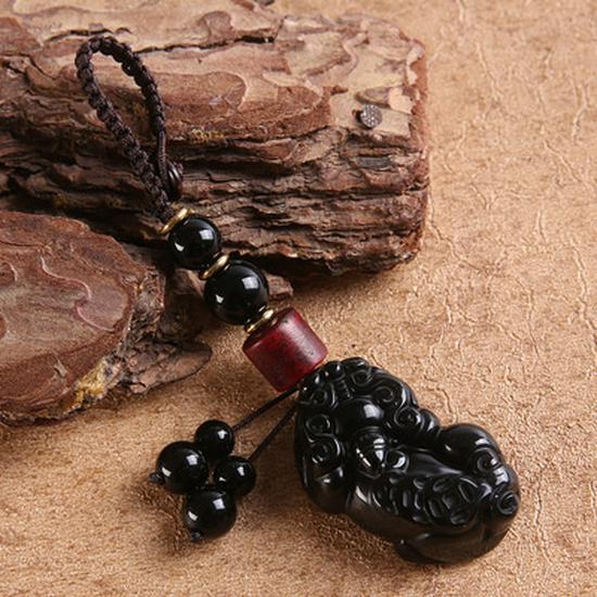 Jade Pixiu Keychain Men's Car Key Pendant - Creative Jade Gift