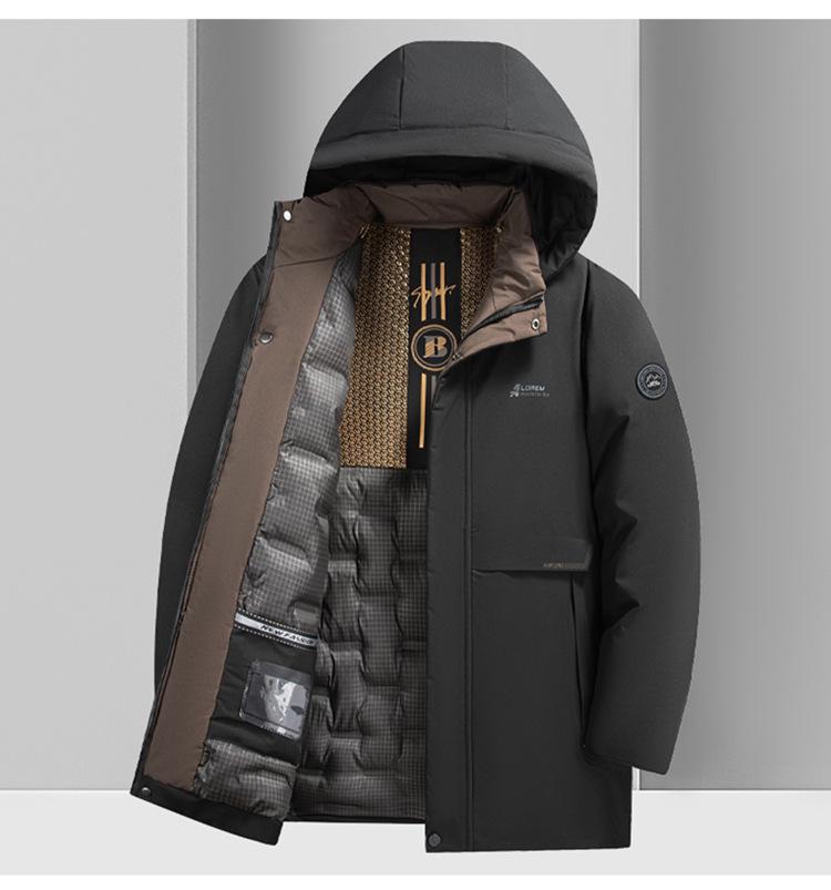Winter 2025 Men's Windproof 3D Cotton Jacket: Thickened, Warm, Cold-Resistant, with Detachable Hood