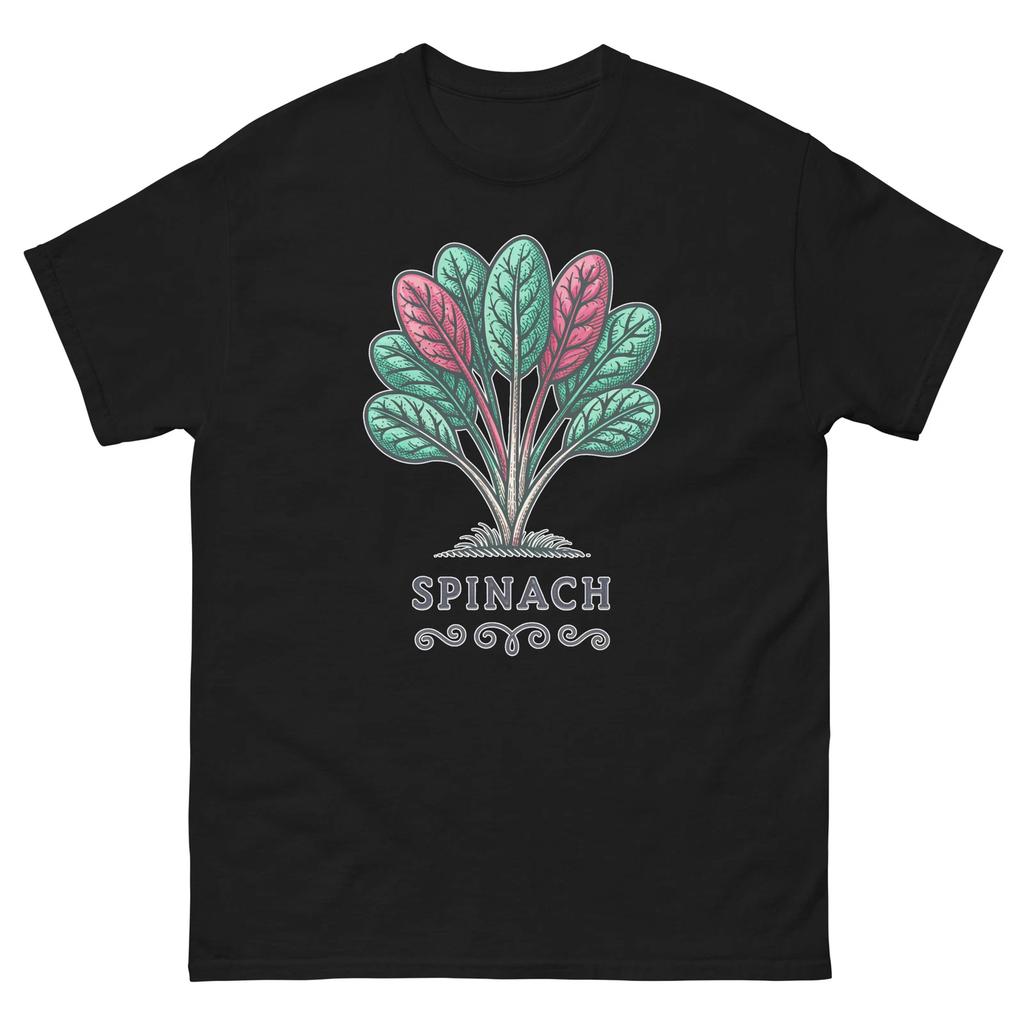 Spinatpflanze Gärtnerei Landschaftsgestaltung Gartenarbeit T-Shirt