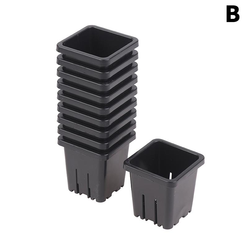 10Pcs Reusable Hydroponic Mesh Cover Hydroponic Planting Basket Plant Seedlings Planting Plastic Mesh Pot Garden Supplies