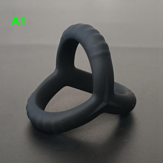 2022 NEW Night Penis Ring Reusable Silicone Semen Cock Ring Penis Enlargement Delayed Ejaculation Sex Toys for Men