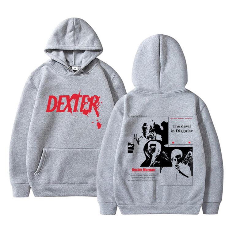 TV Play Dexter Morgan The Devil In Disguise Hoodie Men Women Casual Vintage Streetwear Male Fashion Oversized Pullover Hoodies