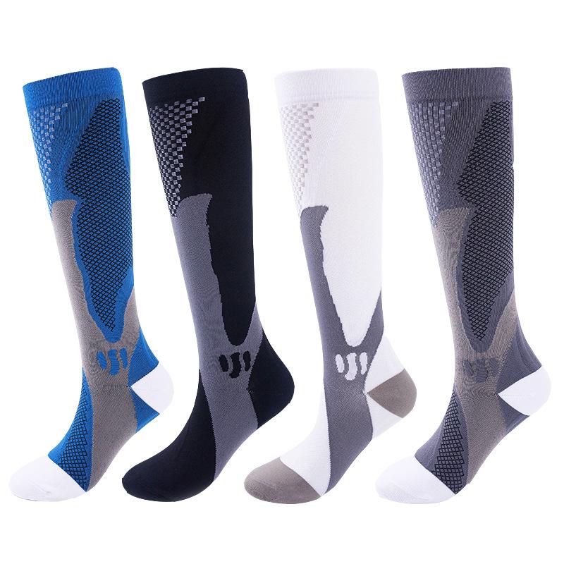Unisex Long Compression Socks for Cycling, Running, and Marathon
