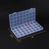 32 Grid Compartment Plastic Transparent Storage Box Jewelry Earring Bead Screw Organizer Case Container Display Holder