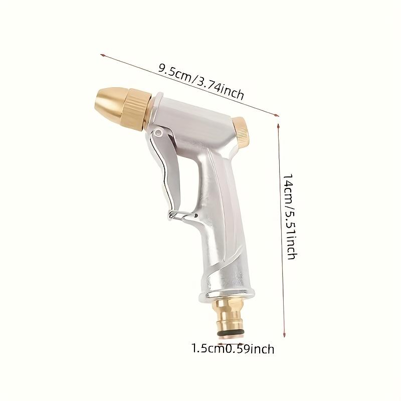 1PC High-pressure Water Gun Car Washing Gardening Watering - Frosted Electroplating Surface Treatment Car Cleaning Tool