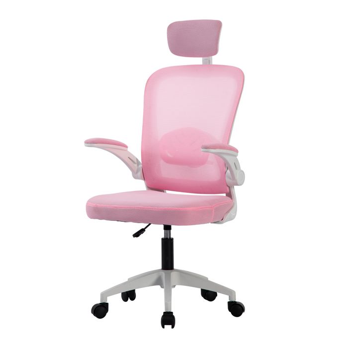Sevencomfort-chaise D'apprentissage Ergonomique Avec Dossier Adaptatif-réglable En Hauteur-chargé 200kg-rose