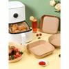 100pcs Paper Air Fryer Liners, 6-Inch Non-Stick Circular Baking Paper, Compatible With Most Air Fryers