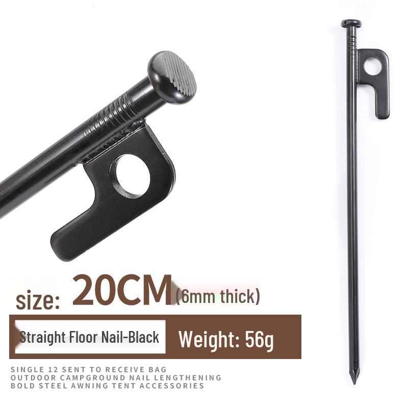 

Уличные утолщенные стальные колышки для палаток и тентов - Ветрозащитные, 20/30/40 см