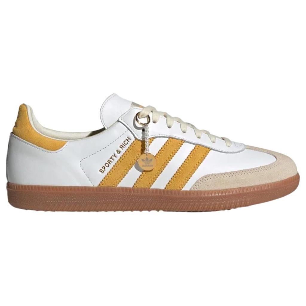Sporty & Rich x adidas Samba OG Weiß Gold Metallic Unisex Sneaker Wolkenweiß Cremeweiß IF5661