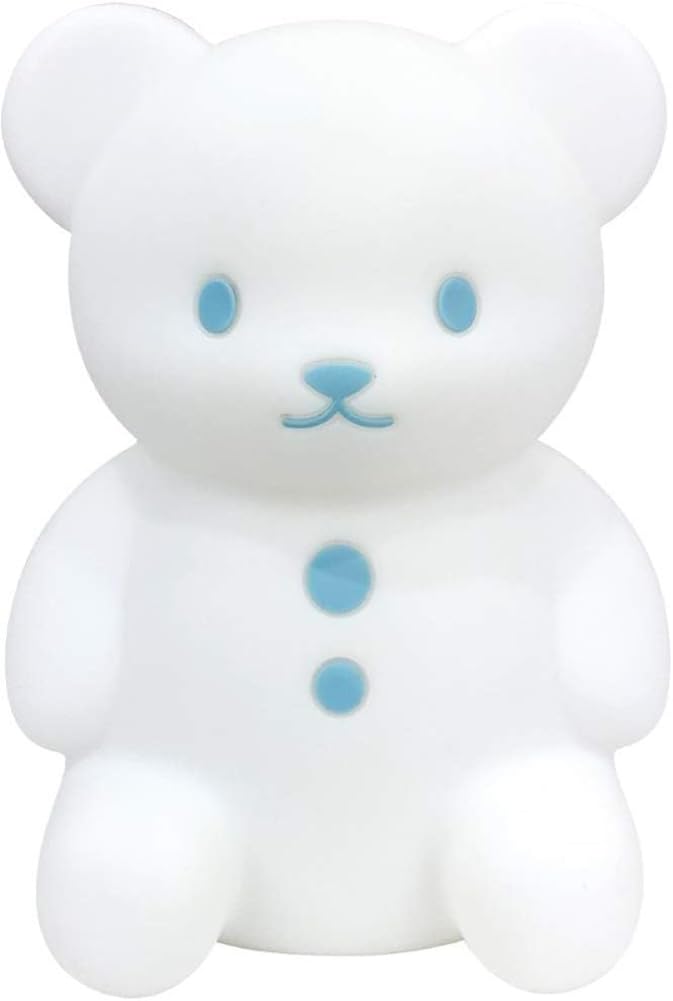 Silicone LED Light Bear Bedtime Light Blue W15 X D13 X H20cm EX-3013