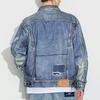 Lee Washed Single Button Loose Denim Jacket Men jackets Light-Blue LMT001517100274-A00581