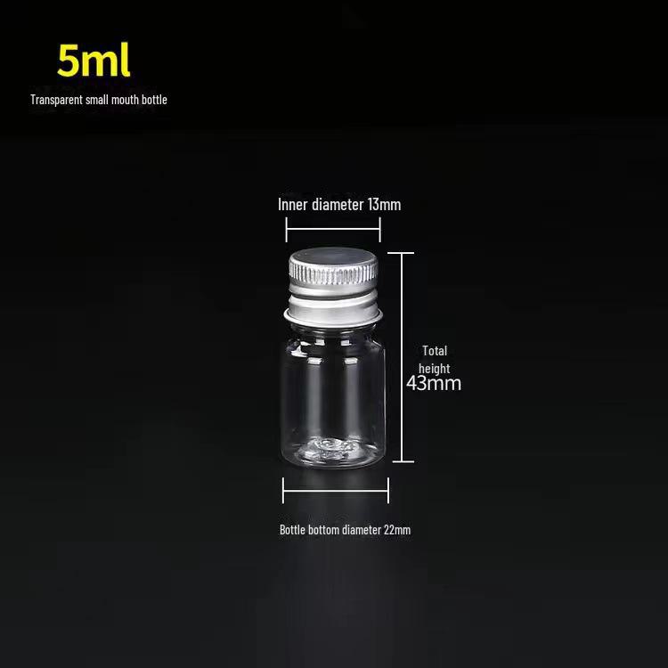 

Портативная прозрачная пластиковая дорожная бутылка с алюминиевой крышкой