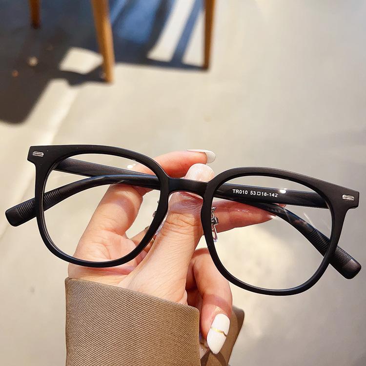 Blue Light Reading Eyewear TR90 Eyeglass Square Spectacle Spectacle Retro Blocking Presbyopic Classic Rivets Optical Matte Presbyopic Rectangular