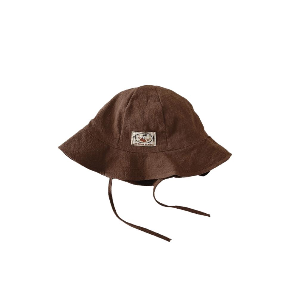Solid Color Baby Sun Hat Soft Cotton-Linen Bucket Hat Cute Fisherman Cap Summer