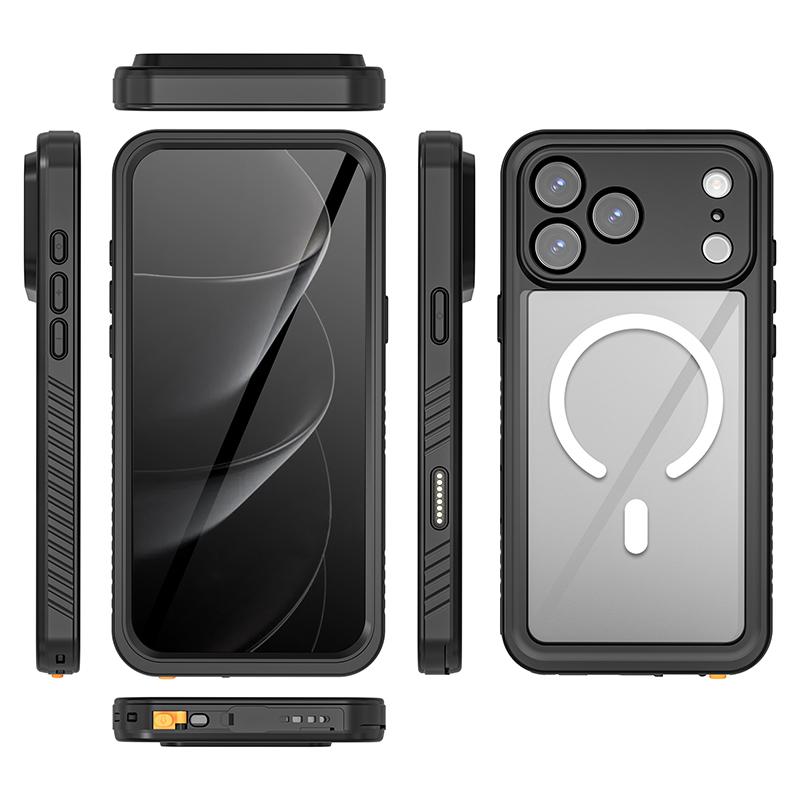 Magnetic Waterproof Phone Cases for iPhone 17 Pro Max Air Case 360 Full Body Protection Preminum Shockproof Cover for iPhone 17