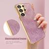 Luxury Plating Water Ripple Pattern Case For Samsung S25 S24 Ultra S23 Plus A56 A55 A54 A53 A36 A35 A16 5G Bumper Cases Cover