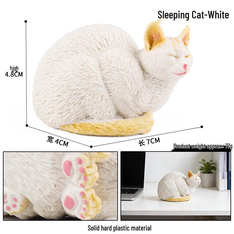 Realistic British Shorthair Plush Cat Toy - Orange