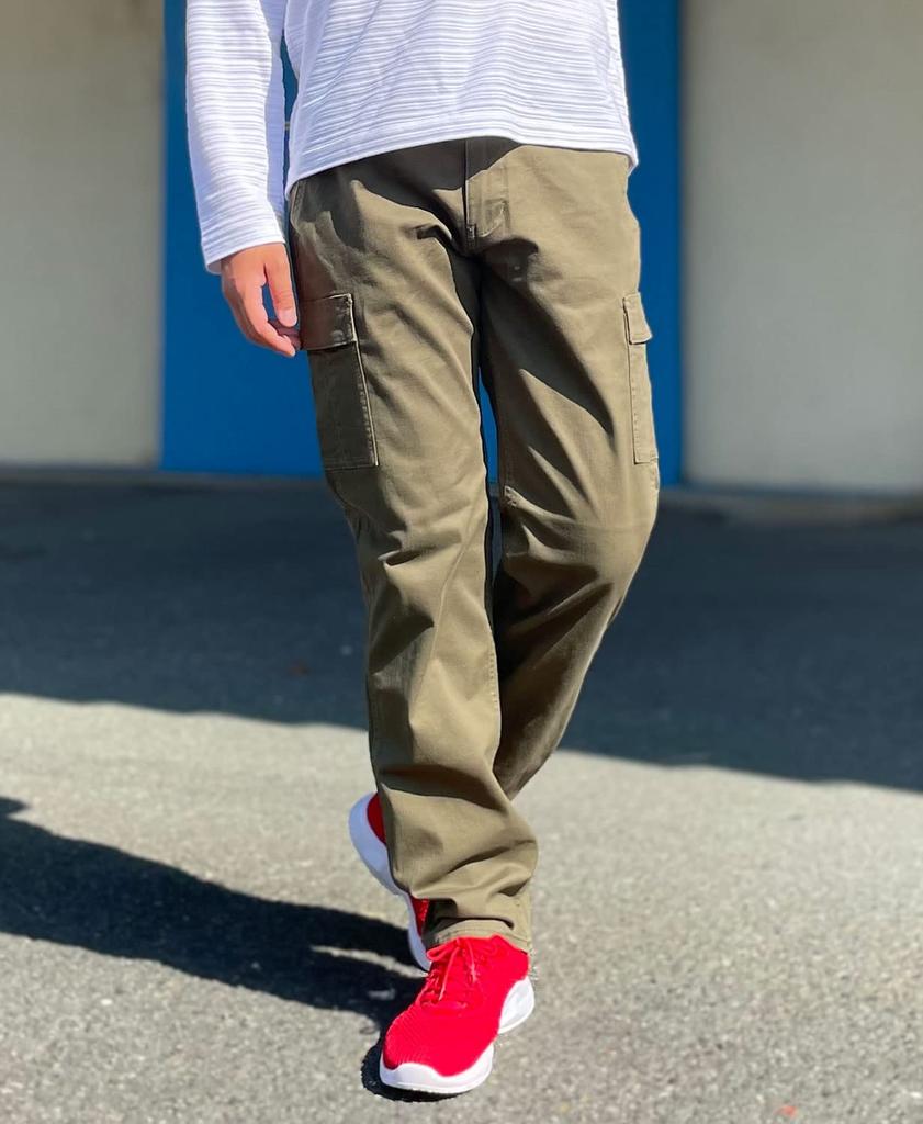 Outdoor Products Men's Slim Stretch Cargo Chino Pants