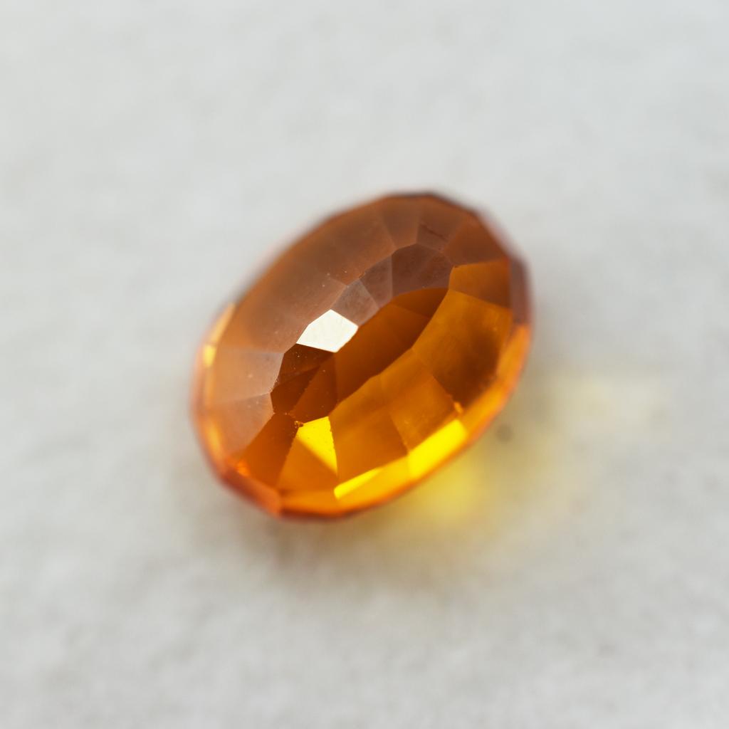 Certified 6.40 Ct Natural Gemstone Orange Sapphire Oval Beautiful Gift For Her