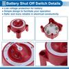 Battery Disconnect Switch 32V Battery Power Cut Isolator Kill Switch ON/Off Batteries Cut Off Switches for Cars Vehicles RVs and Boats 1 Pc