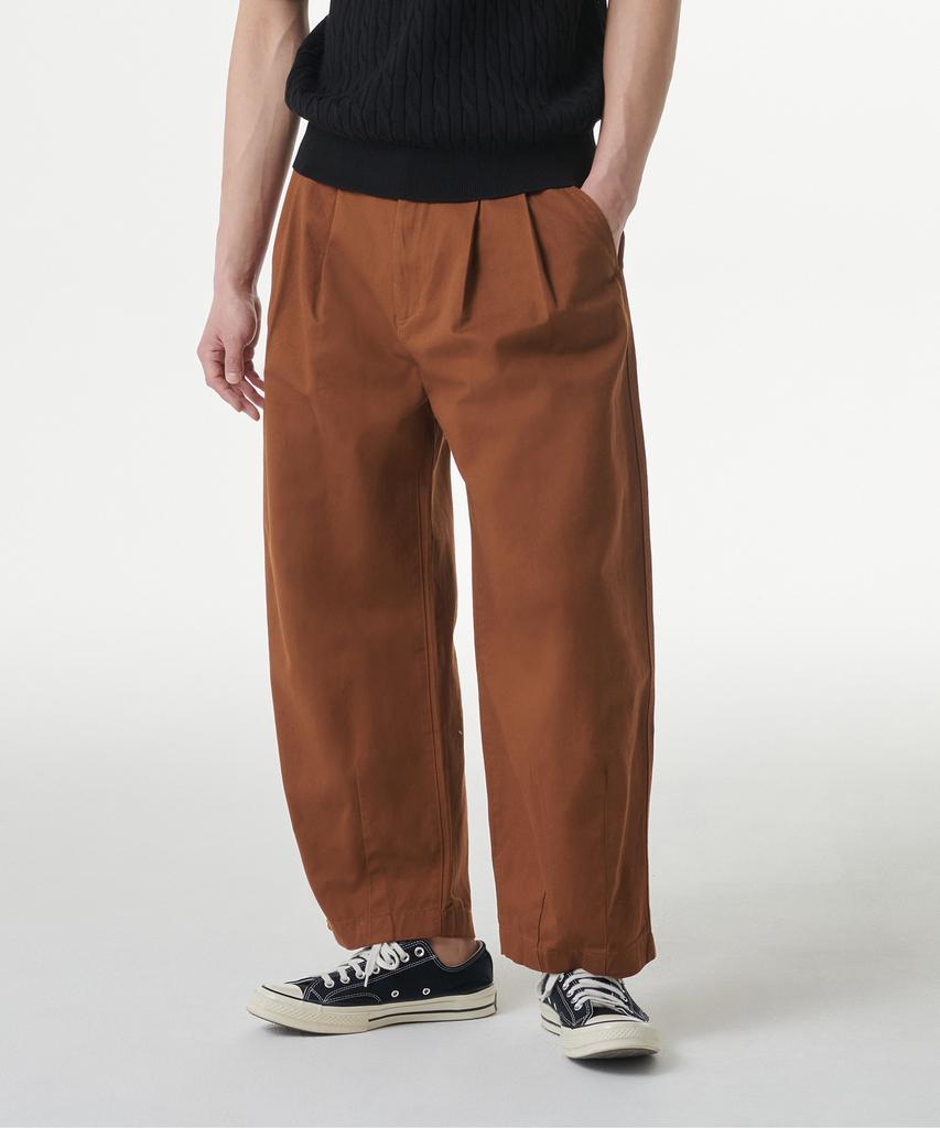 MUSINSA STANDARD Cotton Wide Balloon Pants [Brick Orange]