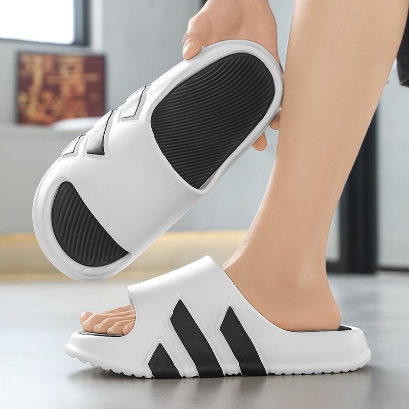 Móda 2025 Nové Pohodlné Ležérní Letní Nové Dvouvrstvé Žabky na Silné Podrážce Nazouvací Pantofle Plážová Obuv Pár Pantoflí Vysoká Kvalita