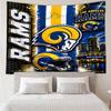 Los Angeles Rams logo Tapestry for Bedroom Aesthetic Classroom Tapestries Wall Hanging for Living Room Dorm Office,Ideal Creative Gift