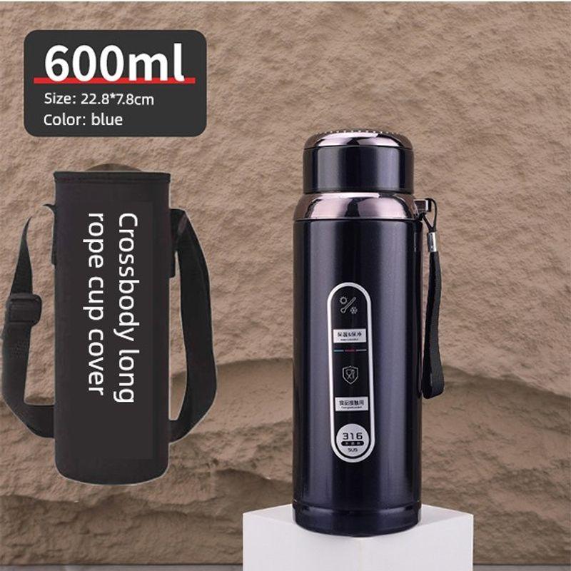 316 Steel Large-Capacity Thermos Cup for Men and Women with Filter Tea Cup Adult Business Portable Large Cup Gift Cup 600