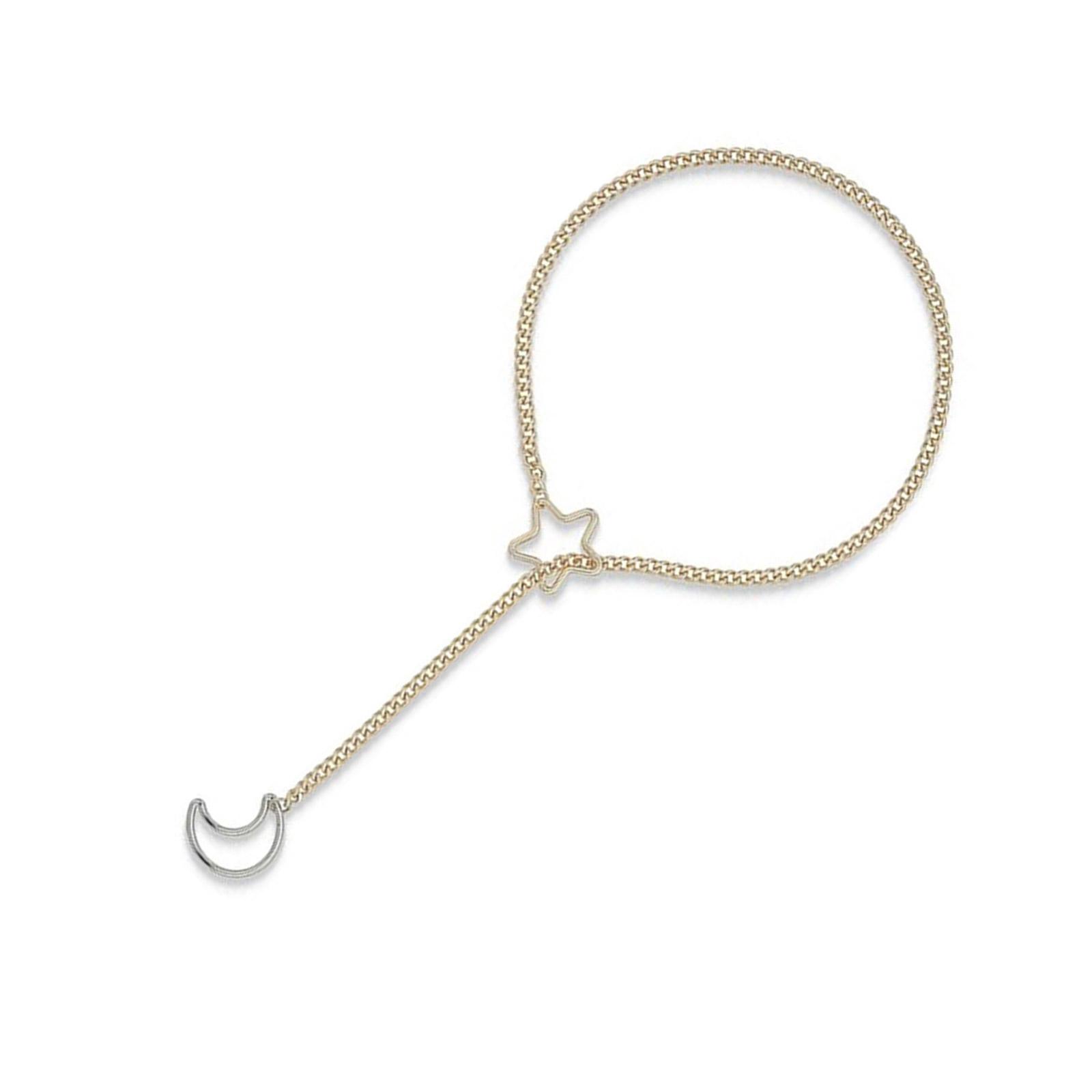 

Ожерелье-цепочка ручной работы с дизайном колец в форме сердца, ювелирный аксессуар для женщин, регулируемые панк-рок стили 5